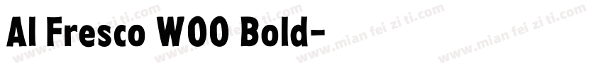 Al Fresco W00 Bold字体转换